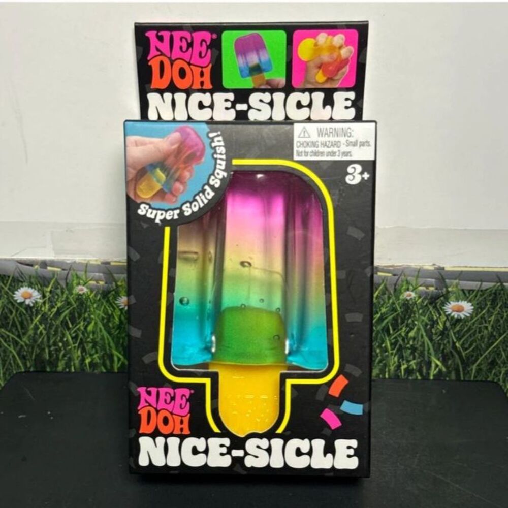 Nee Doh Nice-Sicle Super Squish Fidget Toy Colorful Popsicle Sealed